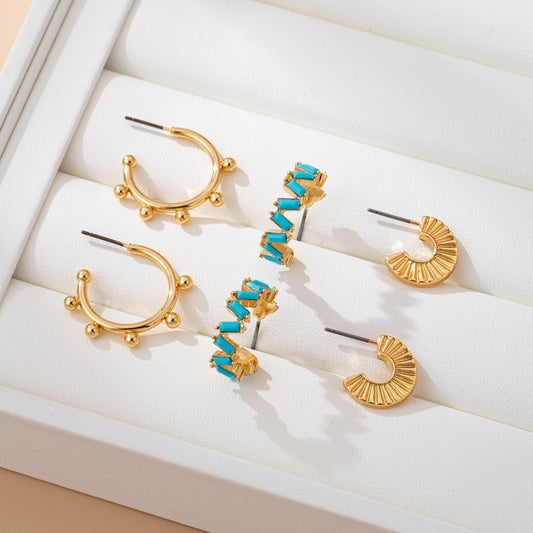 MESA MINI HOOP TRIO EARRING