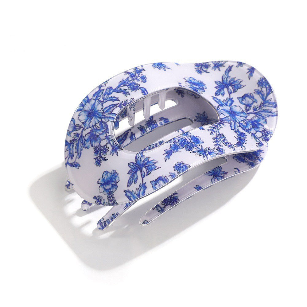 JUMBO LAY FLAT OVAL HAIR CLAW CLIPS