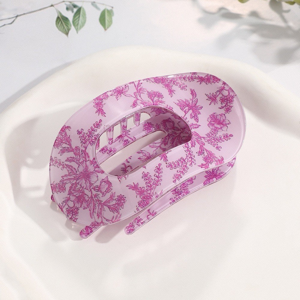 JUMBO LAY FLAT OVAL HAIR CLAW CLIPS