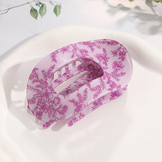 JUMBO LAY FLAT OVAL HAIR CLAW CLIPS