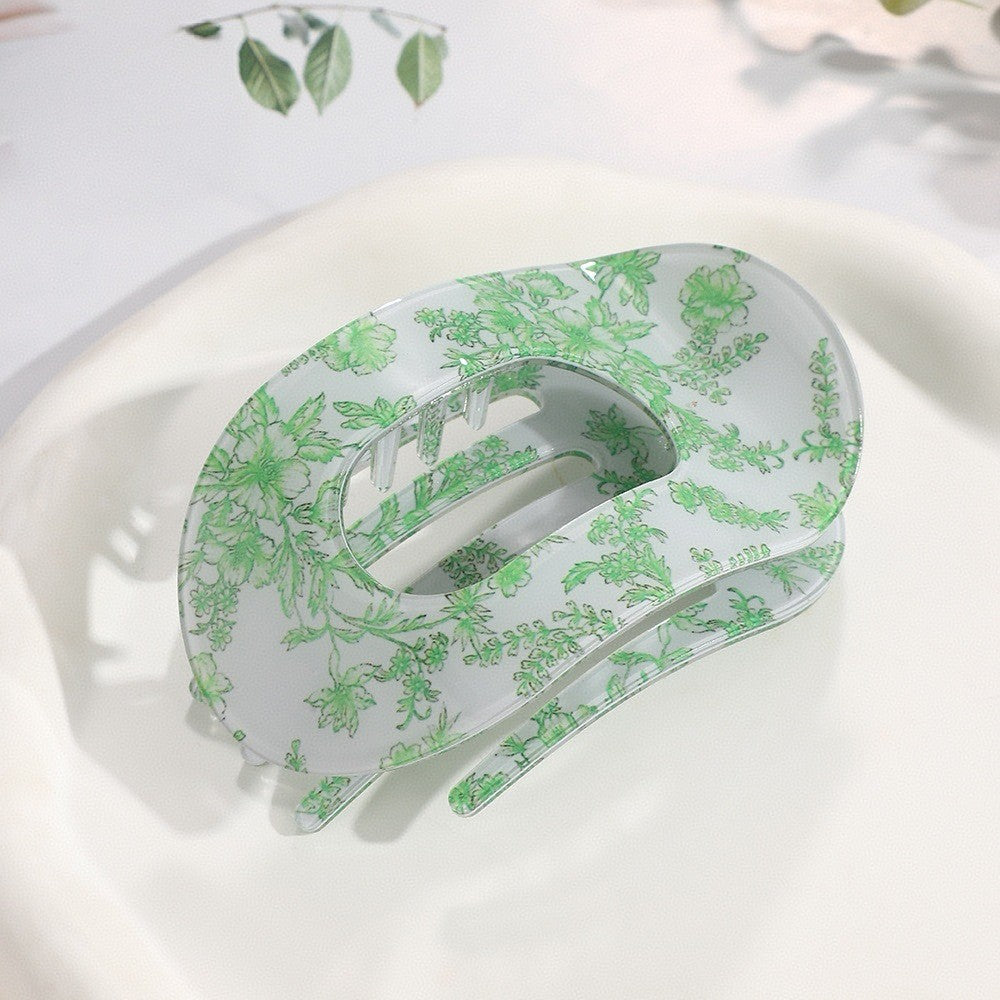 JUMBO LAY FLAT OVAL HAIR CLAW CLIPS