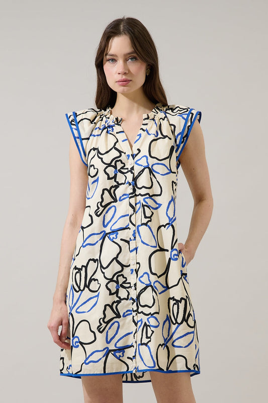 ELECTRIC PETAL DRESS