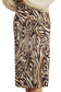 SAFARI TIGER SLIP MIDI SKIRT