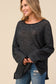 MAKE YOUR CHOICE CHARCOAL SWEATER