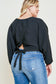 BAT WING CROP TOP