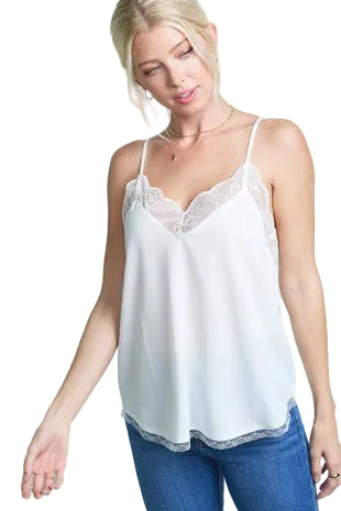 LOVE STITCH CAMI (WHITE)